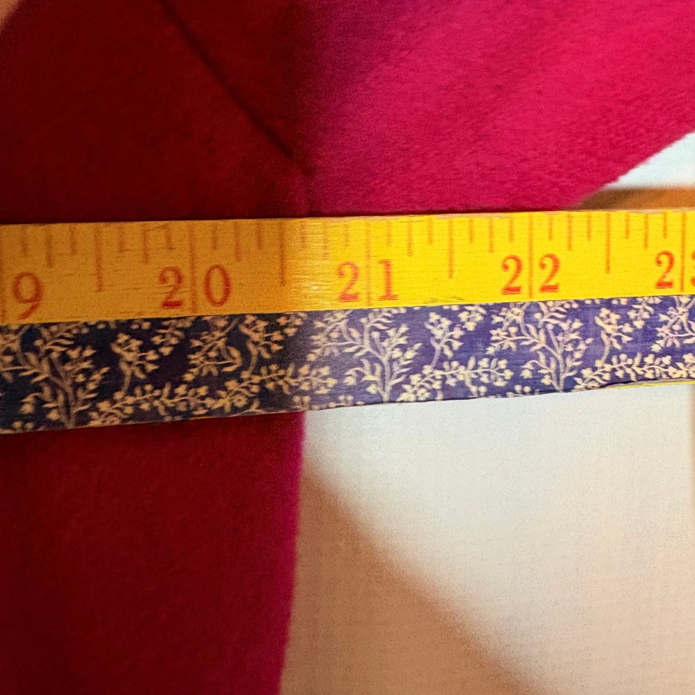 Vintage Hot Pink Wool Blend Blazer Pea Coat Women's‎ Size M Bright - Picture 6 of 6